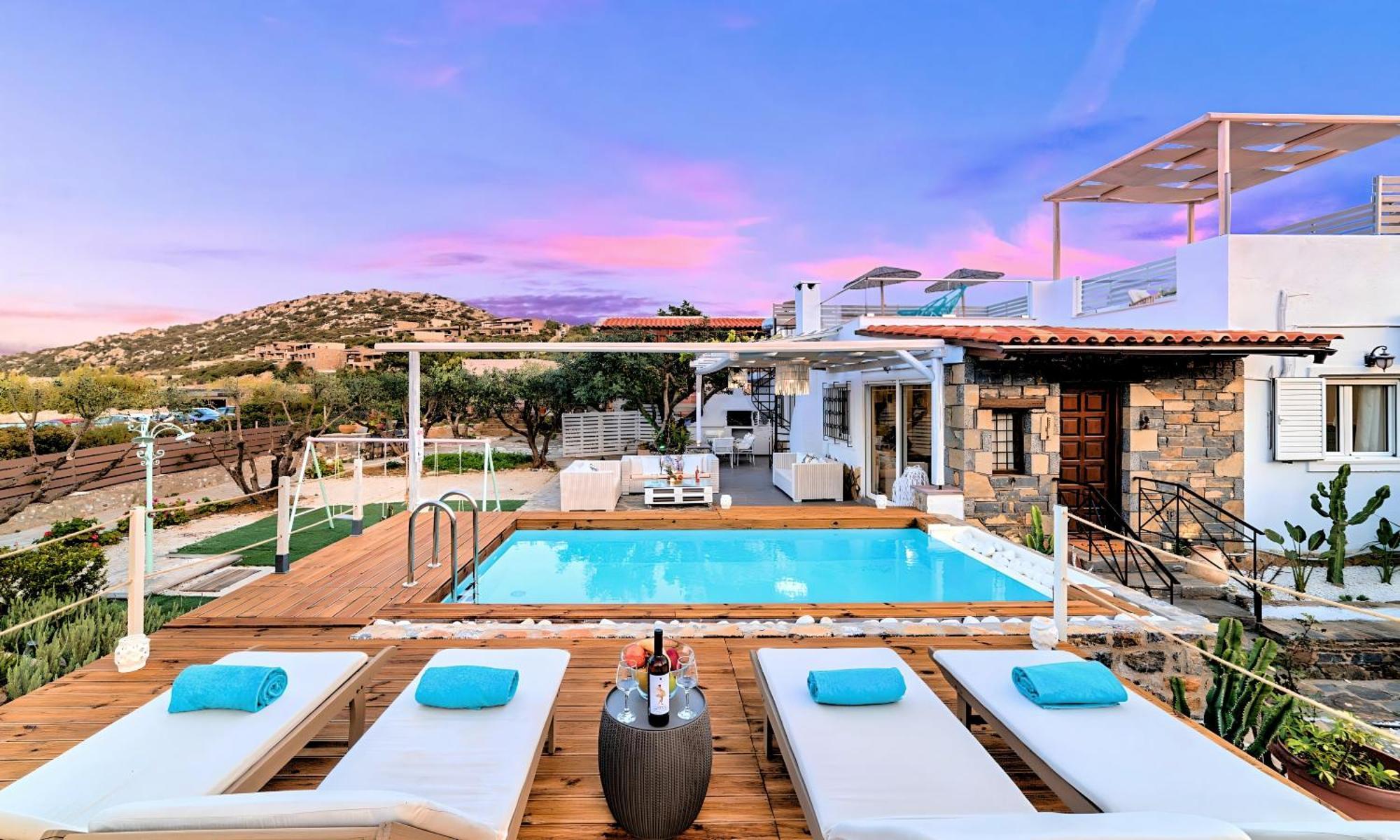 Cretan Lodge Heated Pool Ágios Nikólaos Exteriér fotografie